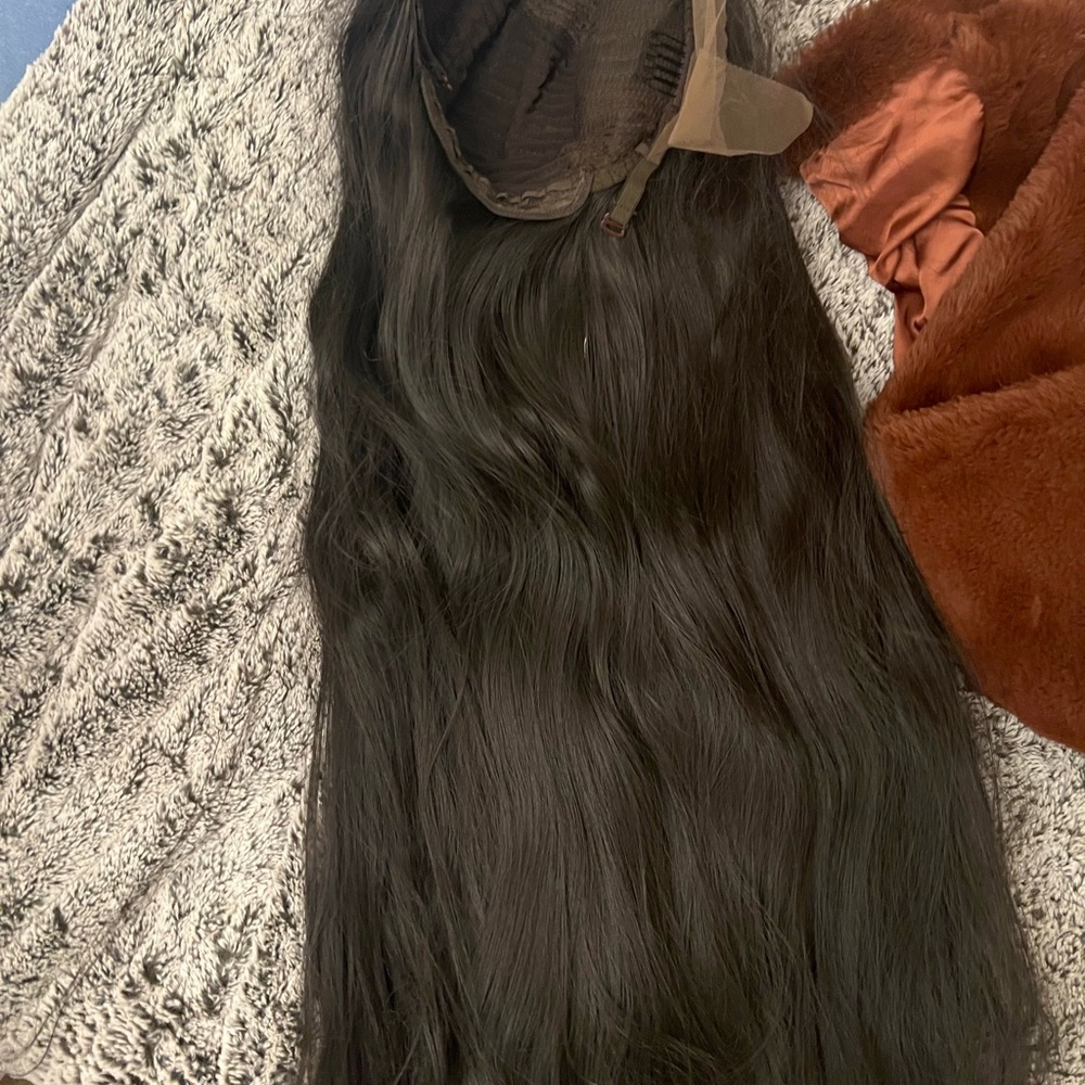 28” Lit Unicorns black wig